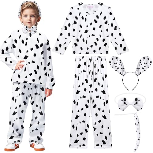 Disfraz de dálmata para niños talla S miniatura 1