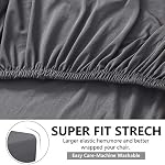 Stretch Dining Chair Slipcovers, XL/Oversized Removable Washable Soft Spandex Extra Large Dining Room Chair Covers for Kitchen Hotel Table Banquet Solid Color (2 Per Set, Gray) - Image 5