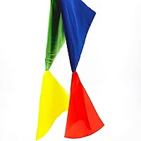 Vista 4 de sumrica 9 bufandas de seda que cambian de color para trucos de magia - 7.88 x 7.88 pulgadas - Accesorios mágicos para niños y adultos, perfectos