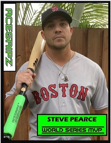 HOOPSKING ACEGRIPZ Large Wood Bat - Bat Grip Training Aid for Baseball Softball Hand Position and Swing Mechanics Development