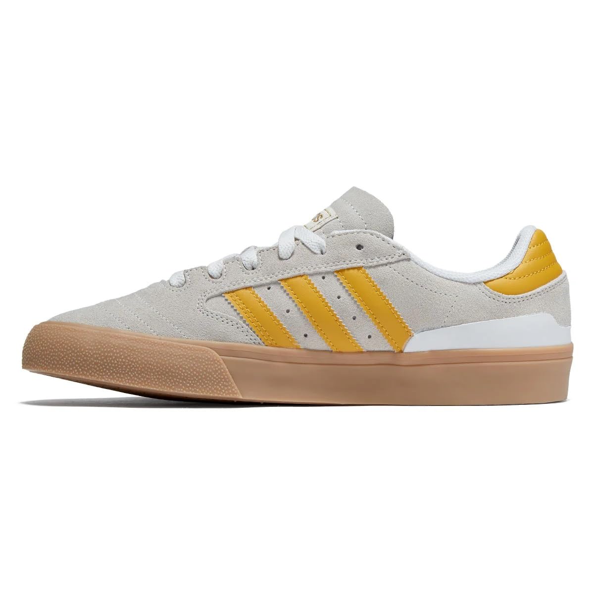 adidas Busenitz Vulc II Shoes - Crystal White/Preloved Yellow/Gold Metallic - 12.5