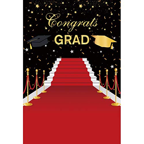OFILA Red Carpet Graduation Backdrop 6x8ft Fabric 2025