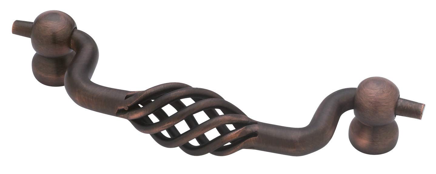 Liberty PN0527-VBR-C 96mm Kitchen Cabinet Hardware Drawer Handle Pull with Birdcage Bail Design, Venetian Bronze