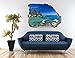Stickers Muraux Roches Lacs Arbres Papiers Peints Stickers Muraux Decal Breakthrough Wall 3D Mural Decal Affiche Vinyle -60x90 cm
