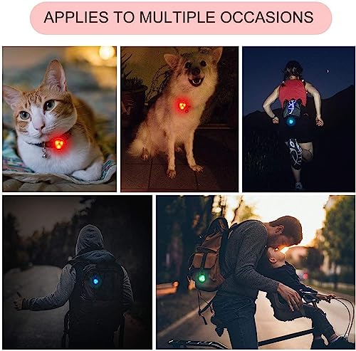 Yizhet 5 Stück Silikon Hunde Leuchtanhänger 3 Modis Licht Hund Clip On Scheinwerfer Blinker Wasserdicht Haustier Sicherheit Nacht Laufende Lichter