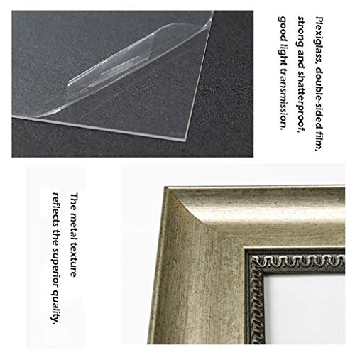 hongbanlemp Fotorahmen Golden Photo Frame Bildzertifikat Frame Desktop Zähler Wanddekoration (7 x 9 Zoll / 7 x 7 Zoll… – Bild 4
