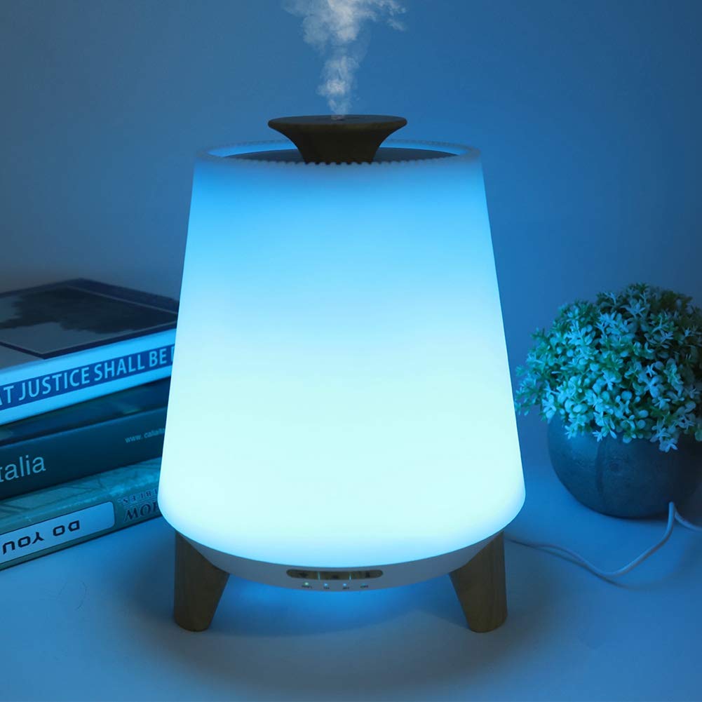 Diffusore di Oli Essenziali, umidificatore ad ultrasuoni WiFi Smart con 7 luci LED Colorate, 2 modalità di Illuminazione e 2 modalità di nebulizzazione, Compatibile con Alexa e