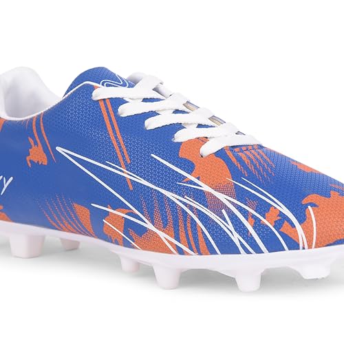 Image of Wavvy Football Shoes for Mens | Lightweight PVC Synthetic Leather Upper, High Shear Strength TPU Sole | Football Studs for Adult, Men & Boys | Football Cleats | Football Sports Shoes