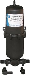 Jabsco 30573-0000 Marine Pressurized Water Accumulator Tank with Bladder (1-Liter) , Black