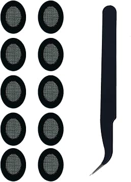Dust Proof Filter Replacement for TOZO NC2/NC3/NC7/NC7 Pro Earbuds | Dust Proof Mesh Eartips,5 Pairs,Includes Tool Tweezers
