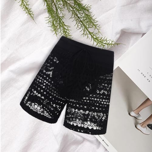 Women's Swim Shorts, Swimsuit Bottom Board Shorts Lace Hollow, Comfortable Waistband for Swimming4