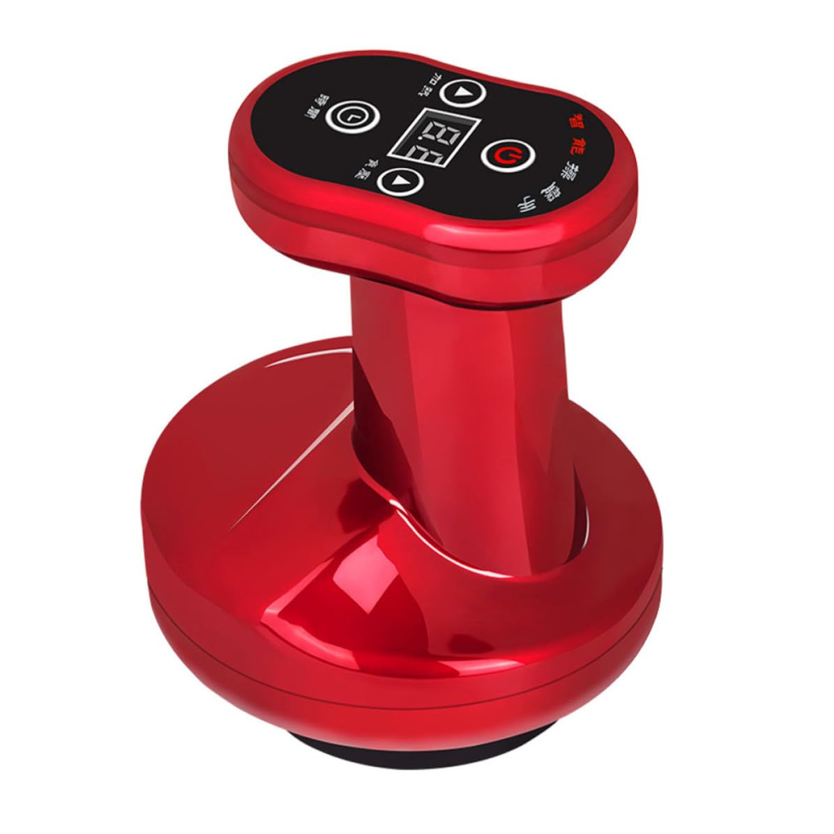 Homoyoyo Dispositivo Elettrico per Massaggio Guasha Funzione Drenante Anticellulite e Rilassante, in Abs Rosso per Automassaggio Muscolare e Trattamento Corpo