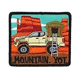 2 Pcs Outdoor Off-Road motorhomes Embroidered Appliques Patch with Hook and Loop Fastener Backing- Punk Style Tactical Crochet Badge Suitable for Vests,Jackets, Backpacks,and Clothing