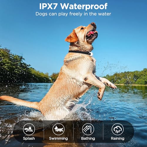 Dog Shock Collar, 3300ft Dog Training Collar with Remote, IPX7 Waterproof Rechargeable Sleek Modern Shock Collar for Small, Medium, Large Dogs with Beep, Vibration, Safety Shock, Light Mode, 8-120 lbs by CIUZL - Image 4