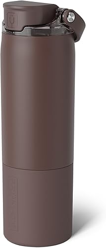 Miniatura 38 de BrüMate Rise - Botella de agua de 25 onzas con popote de silicona cubierto 100 % a prueba de fugas, botella de agua de acero inoxidable aislada con