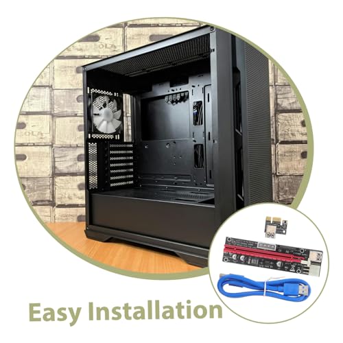 Adaptador GPU PCIe externo POPETPOP con extensor de alimentación para reducir calor en rig 3