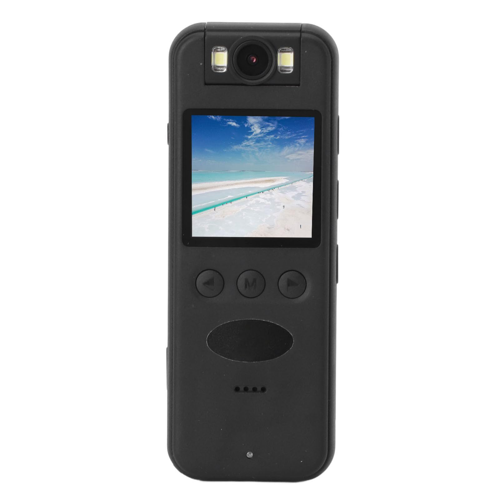 Body Camera with Video & Audio Recording, 2K Panoramic HD Body Worn Cameras, Portable Wearable,180 Degree Rotating Lens with Screen, for Riding, Biking, Hiking (32G Memory-picture-13