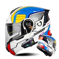 Amazon.co.jp: Bluetoothフルフェイスヘルメット バイクヘルメット