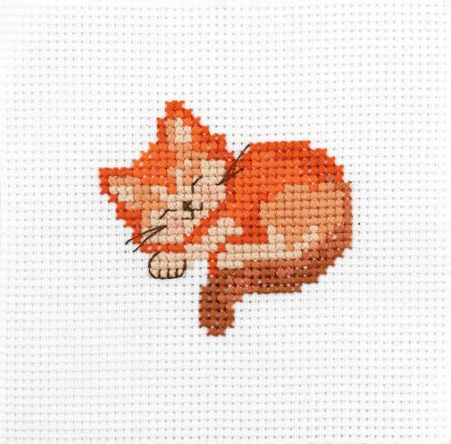 Anchor Point de croix - Chat endormi