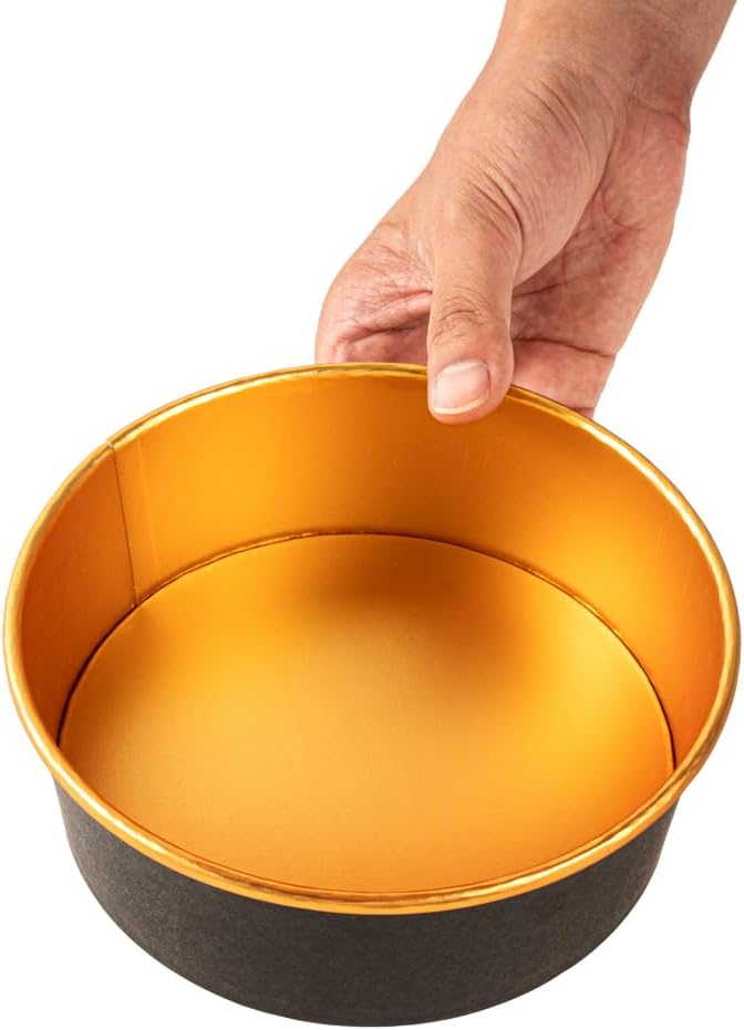 Foil Lux 45 OZ Take Out Container, 200 Insulated Foil Lining Food Container - Greaseproof, Stackable, Black Paper To Go Food Container, For Hot Or Cold Foods, Lids Sold Separately - Restaurantware