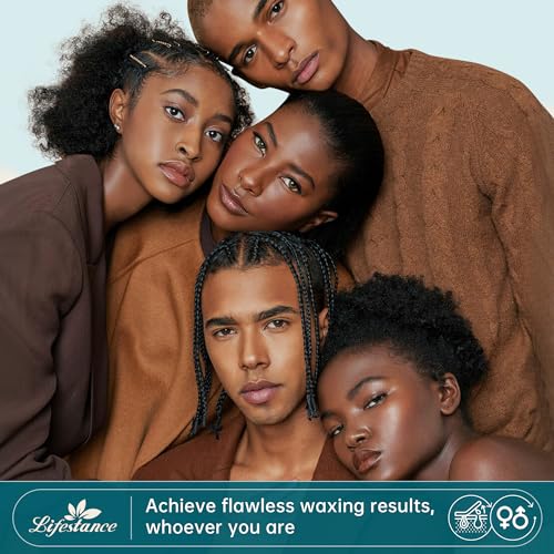 Lifestance 450g Waxing Perlen Formuliert für Anfänger, Wachsperlen mit 10 Holzspatel für Enthaarung, Grün Wachs Haarentfernung Perlen für Feines Haar,Gesicht,Augenbraue,Arme,Finger und Zehe