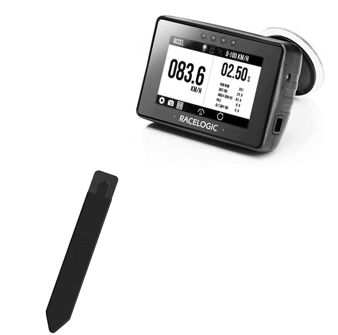 BoxWaveStylus Pouch Compatible with Racelogic Performance Box Touch RLPBT-V1 - Stylus PortaPouch, Pen Stylii Holder Carrier Portable Self-Adhesive - Jet Black