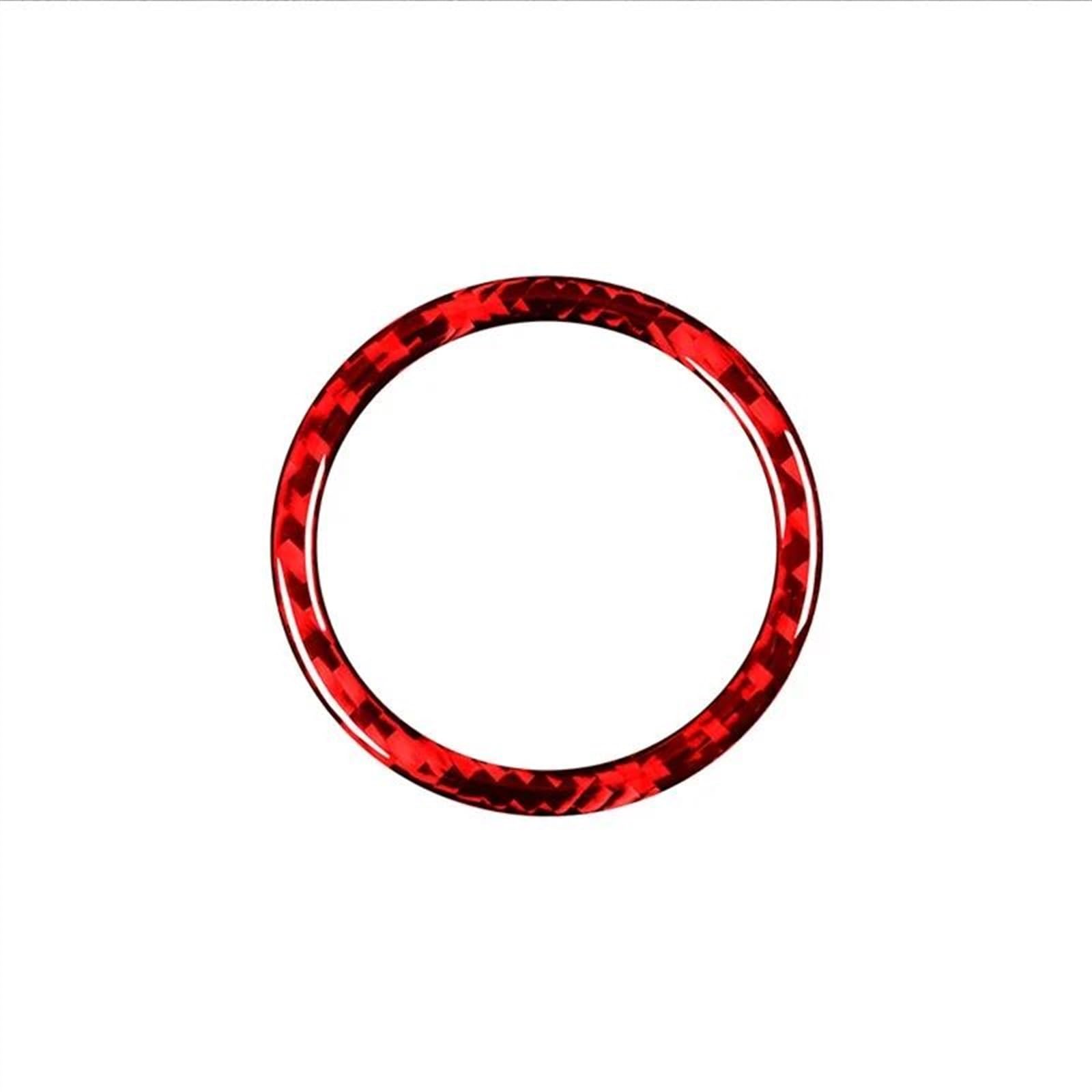 Piwine Rosso Car Interior Modification Key Start Ignition Switch Trim Ring Cover Stickers Accessories For 5 Series E60 2004-2010