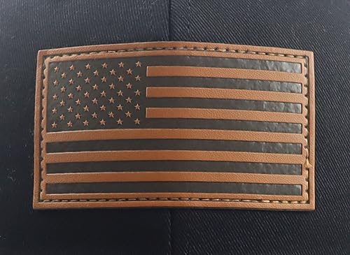 American-Flag-Trucker-Hat-for-Men-Women-Funny-Adjustable-Cotton-USA-Flag-Leather-Patch-Patriotic-Mesh-Baseball-Cap