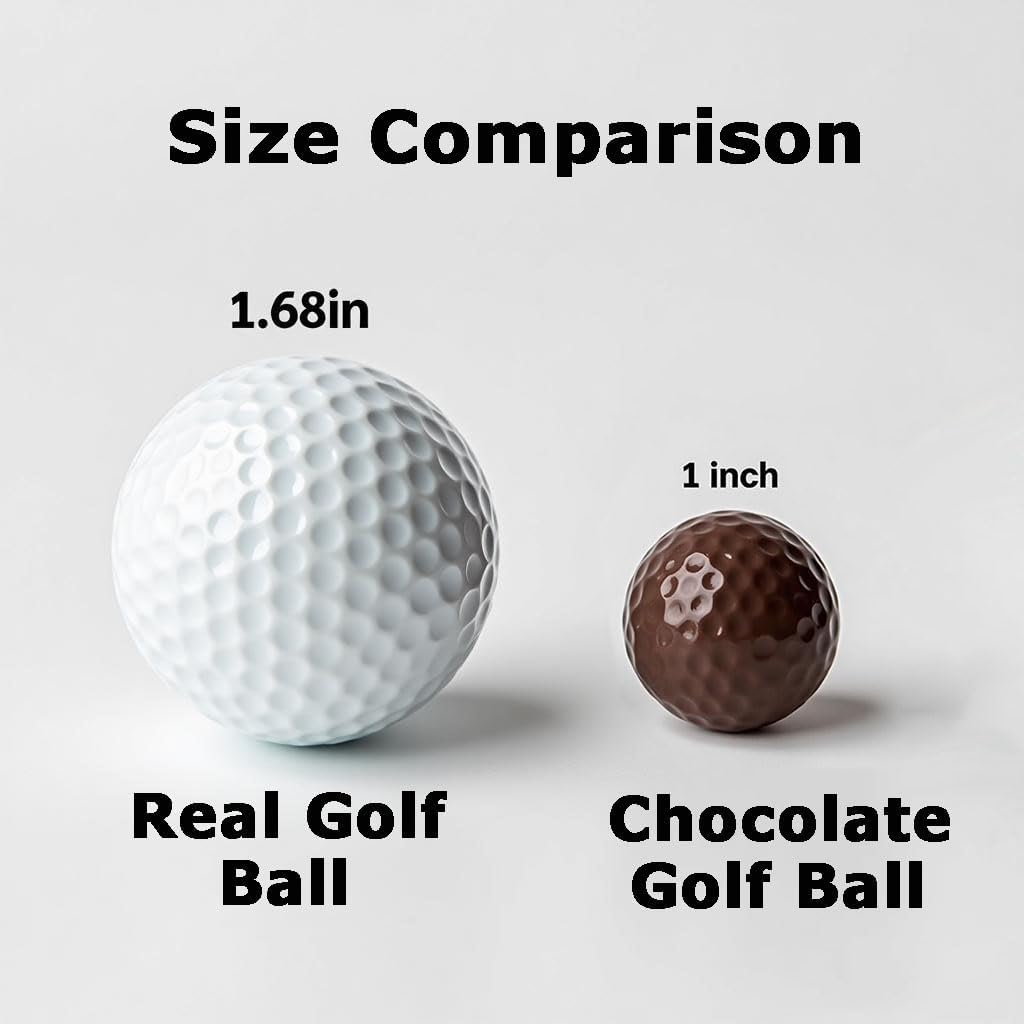 GRAINRAIN Polycarbonate Chocolate Mold DIY Candy Mould Clear Hard Plastic Bakeware Pastry Tools (Small Golf Ball 19310)