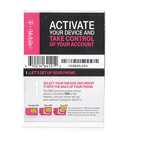 T-Mobile USA Prepaid Activation Code (No Sim) - Mail Delivery