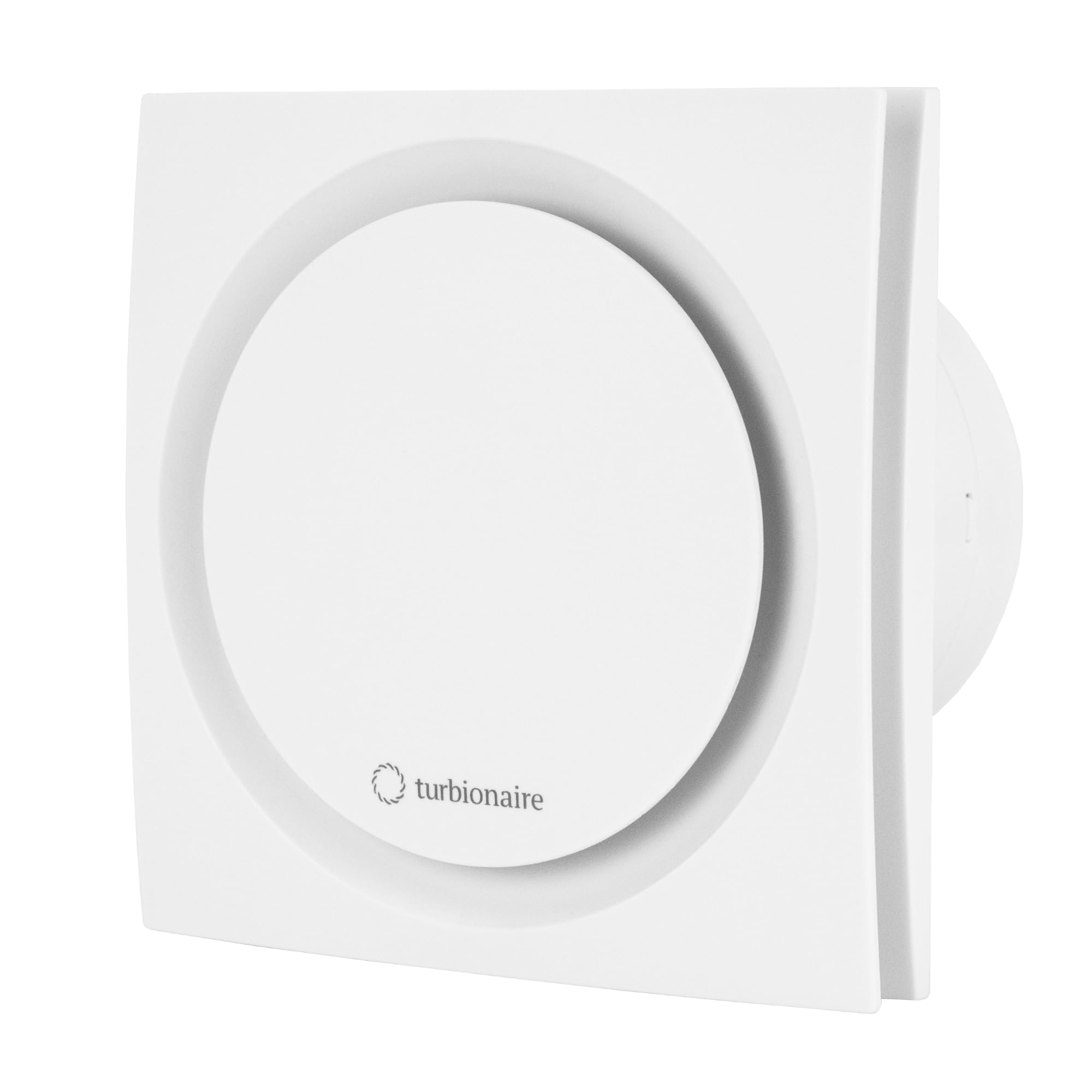 Turbionaire RING 120 SW Aspirador, doble aspiración perimetral y frontal, 120 mm, Blanco mate, Estándar para baño, cocina, Válvula antirretorno, Protección IPX4, Silencioso