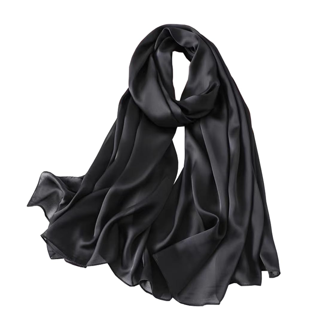 100% Mulberry Silk Long Scarf for Women Large Shawls for Headscarf and Neck- Oblong Hair Wraps with Gift Packed