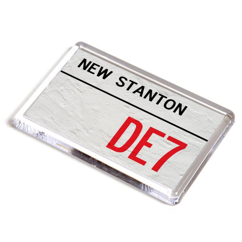 FRIDGE MAGNET - New Stanton DE7 - UK Postcode