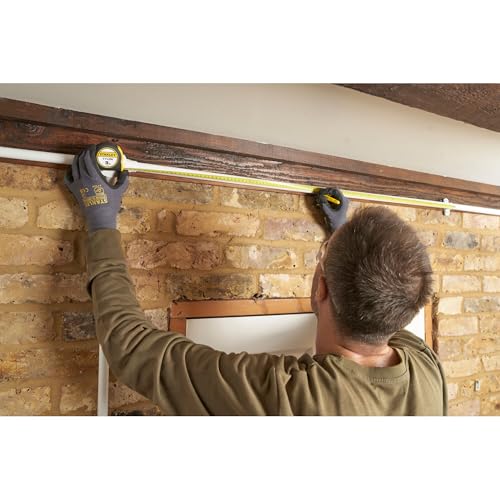 STANLEY Maßband Bandmass Tylon, 3 m, Tylon-Polymer Schutzschicht, verschiebbarer Endhaken, Kunststoffgehäuse 1-30-687