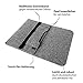UC-Express Laptop Schutzhülle kompatibel für Samsung Apple Asus HP Medion Lenovo Tasche Sleeve Hülle Case Filz Cover für Tablets und Notebooks, Farbe:Grau, Größe:12.5-13.3 - 14 Zoll