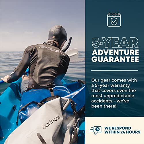 Earth Pak- Waterproof Dry Bag With Front Zippered Pocket Keeps Gear Dry For Kayaking, Beach, Rafting, Boating, Hiking, Camping And Fishing With Waterproof Phone Case #TOP3