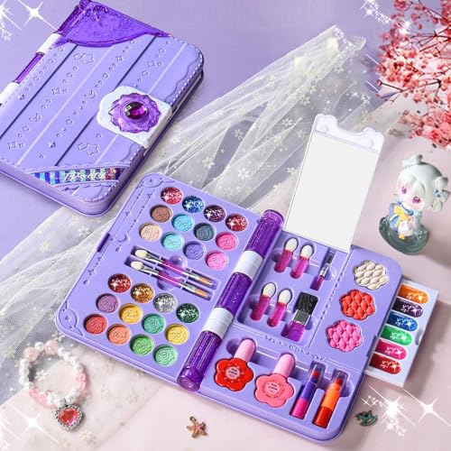 Kit de maquillaje para niñas lavable y educativo para actividades escolares 2