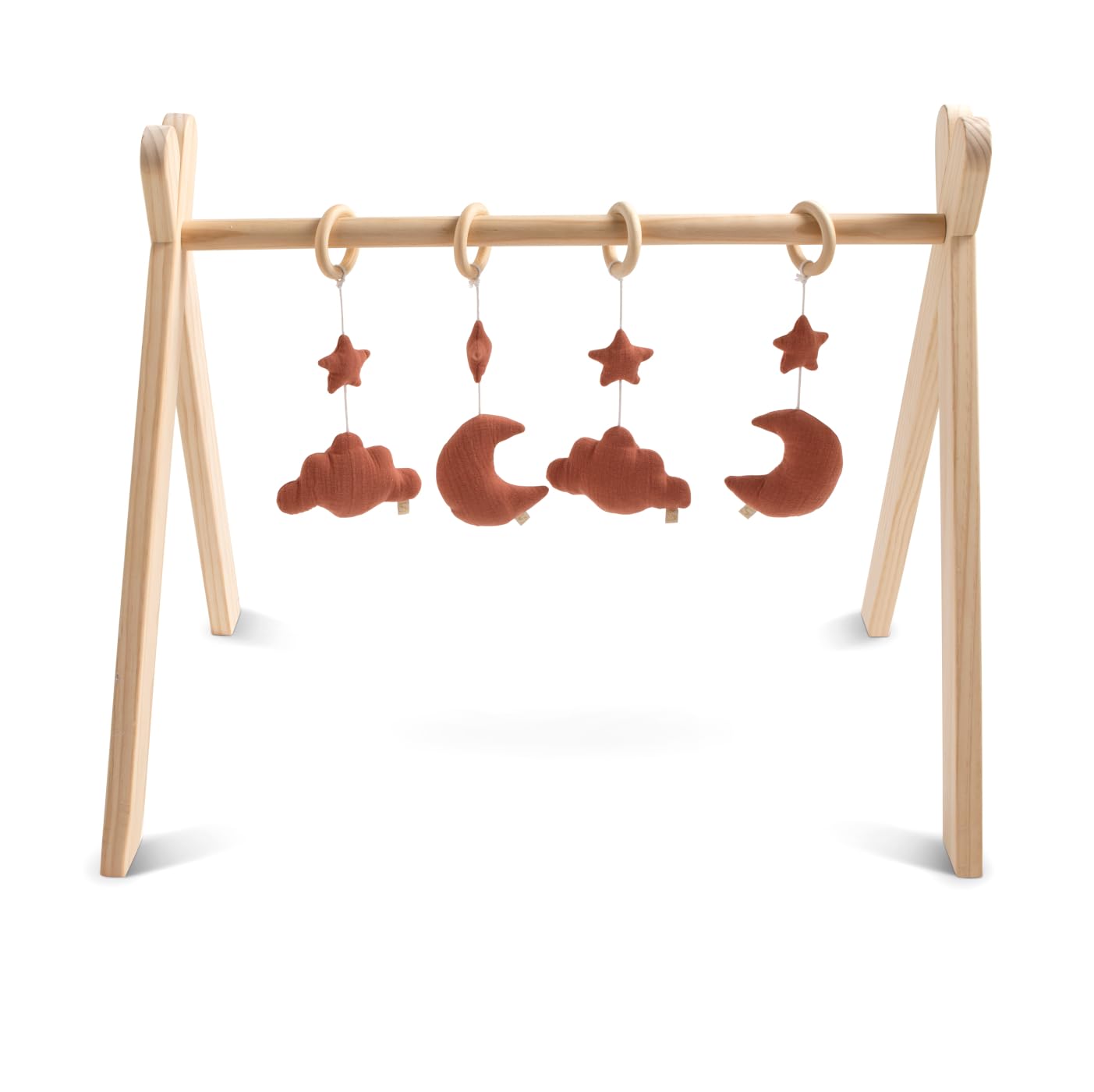 Arche d'éveil bois avec 4 jouets