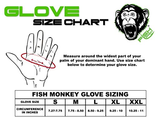 Fish Monkey Fm18-Grwtrcam-S Stubby Guide Glove Green Water Camo S #TOP4