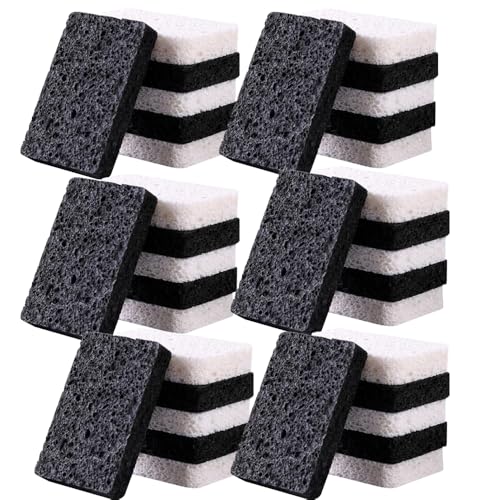Image of 36 - Pack Non-Scratch Scrub Sponges - Sponges for Dishes and Washing Dishes, Cleaning Sponges for Kitchen Home and More（Black&White）