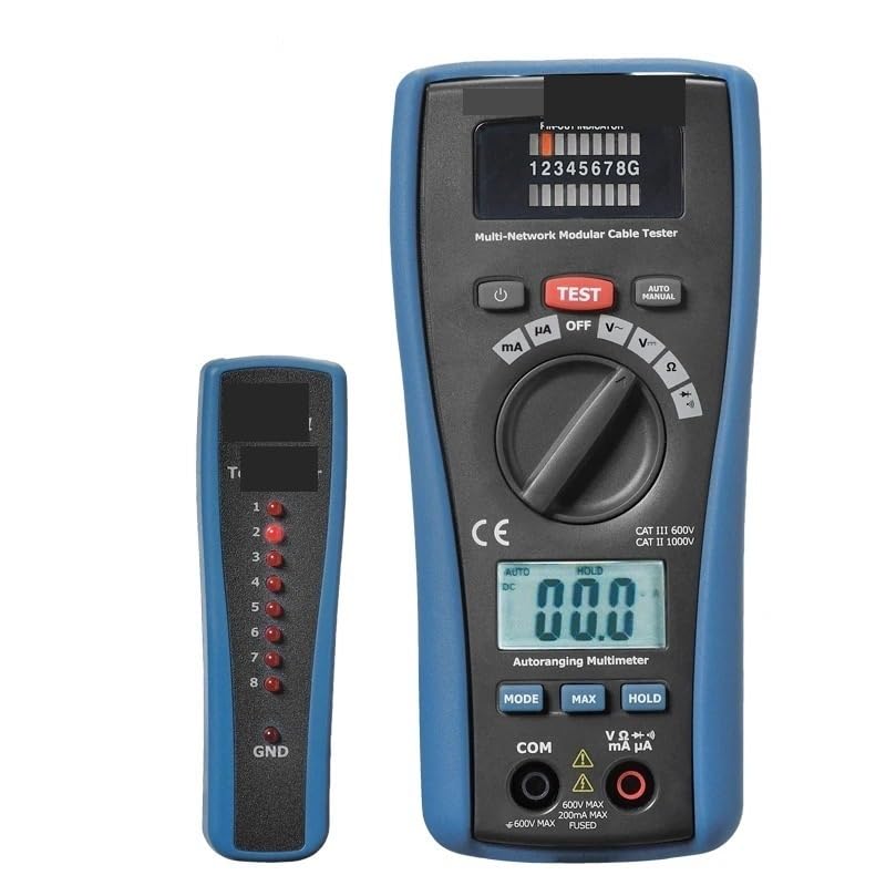 CEM LA-1011 RJ45 RJ11 LAN Cable Tester and Multimeter Network Cable Networking Tool Network Repair Analyzers