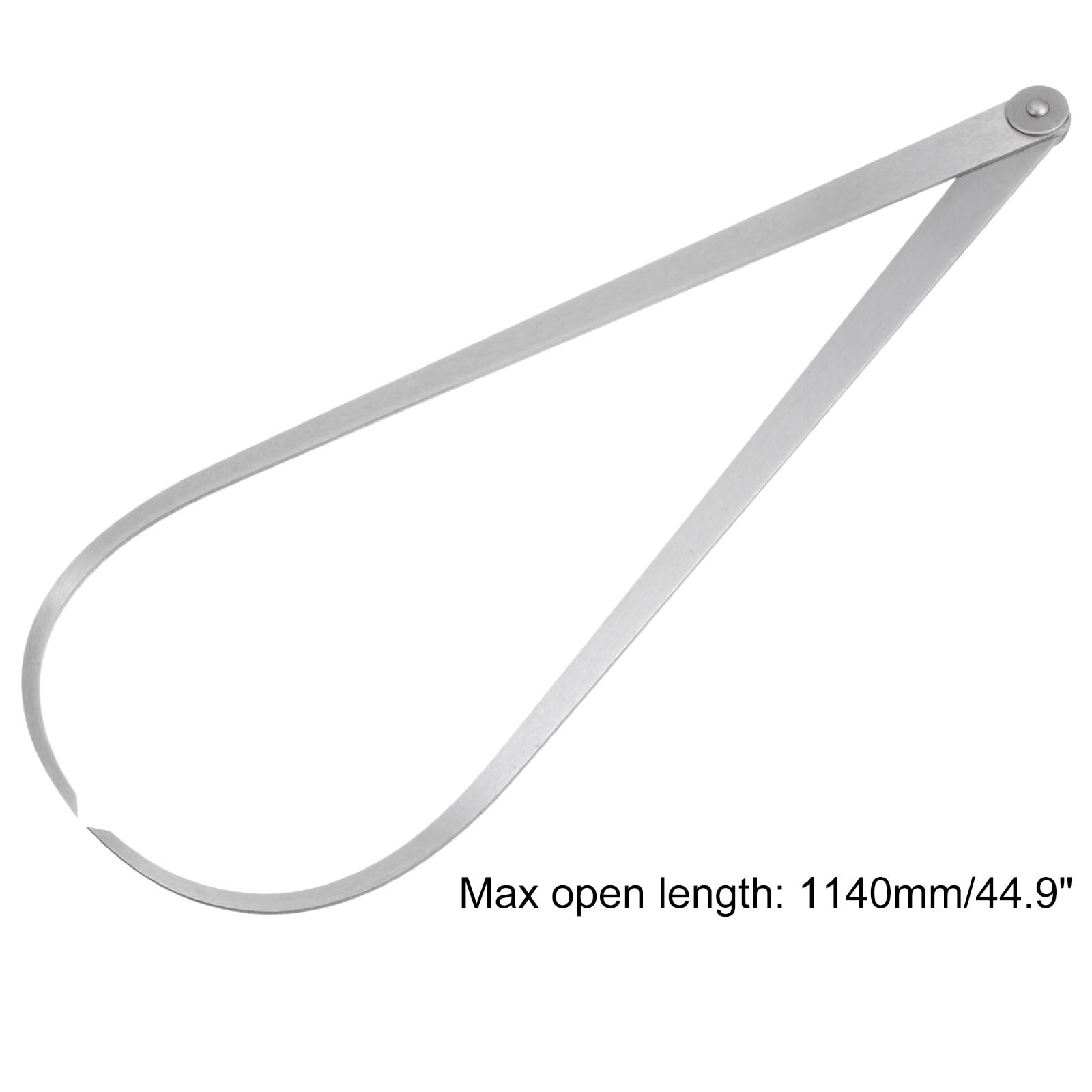 sourcing map Firme Junta Exterior Pinza 600mm 24 Pulgadas Inoxidable Metal Firme Fricción Junta Externa Medición Herramienta
