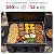 Feasto 28-Inch 3-Burner Propane Gas Griddle with Protective Hood & Side Burner, Outdoor Flat Top Grill with Foldable Side Table & Disposable Foil Liners for Patio Backyard BBQ Party