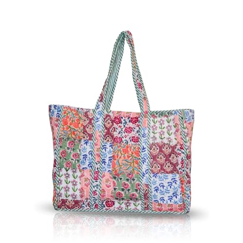 Bolso Tote de algodón para mujer miniatura 1
