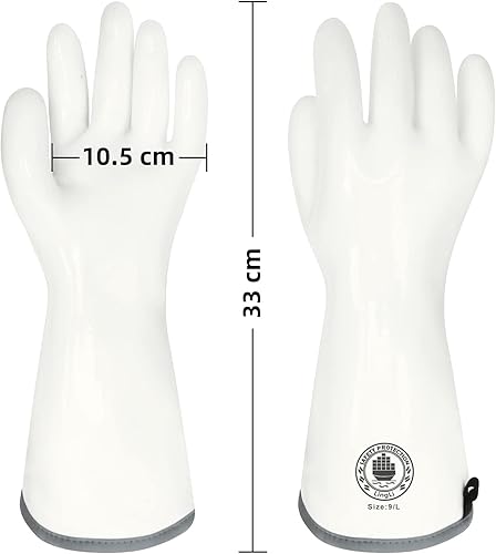 Miniatura 31 de Guantes de horno de silicona, guantes de horno resistentes al calor con dedos, guantes de horno de cocina, guantes de ahumador para hornear, asar a
