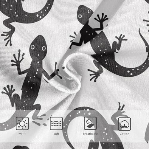 Wusikd Black Gecko Girls' Underwear Cotton Girls Briefs Soft Toddler Underwear 2T3