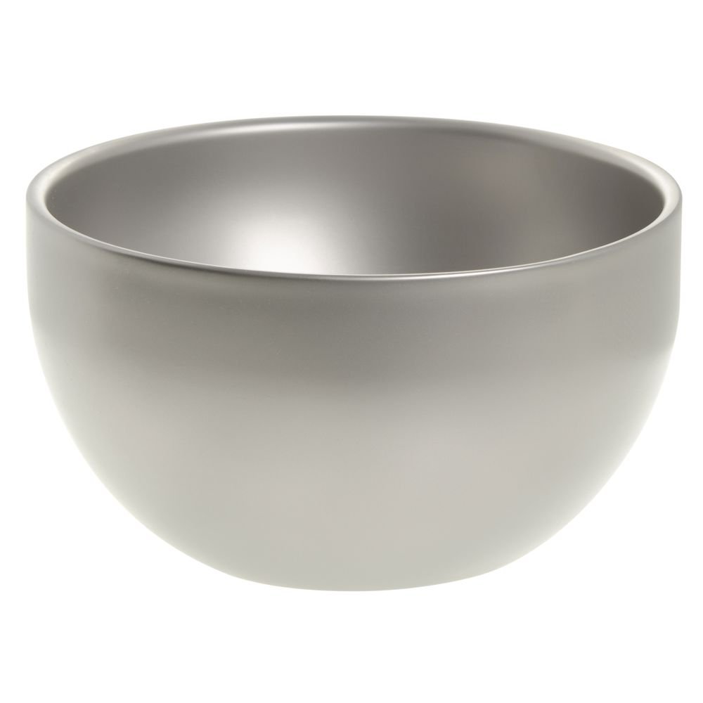 Serving Bowl with Bead Blast Finished Stainless Steel - 7" Dia x 4 1/4 H by HUBERT – Stainless Steel, Silver, Model CEDWB7.0-R-X