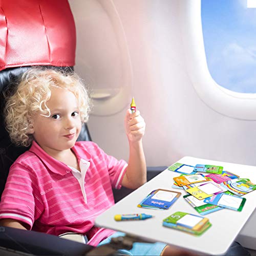 Zoordo Water Painting Graffiti Book Card 26Pcs Early Education Cognitive Cards Colouring Doodle Board 2 Magic Drawing Pens Games Toy For Toddlers Kids Baby – Number, Shapes And Colors #TOP5