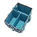 Bacati Mix and Match Nursery Fabric Storage Caddy with Handles, Turquoise