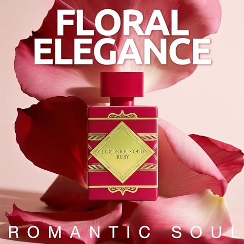 Image of AFLUXE LA BELLA, Perfume for Women, Long Lasting EDP, Feminine Scent, Delicate Fragrances for Women, Day to Night Wear, 3.4 Fl Oz (Luxurious Oud Ruby)